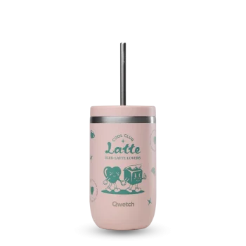 Para pessoas cool e com estilo! Coleção limitada de copos reutilizáveis e modernos. Para se manter hidratado em qualquer lugar. Cold Cup Latte em cor rosa.